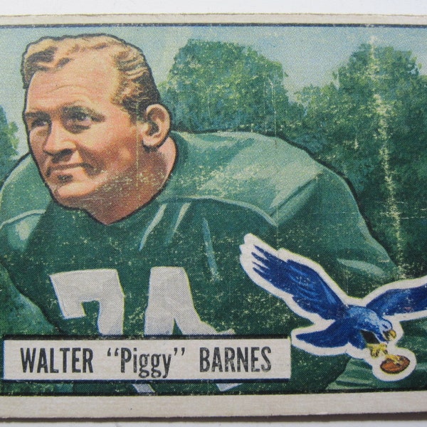 1951 Bowman Football #48 Walter Barnes - Eagles (#E19ac)