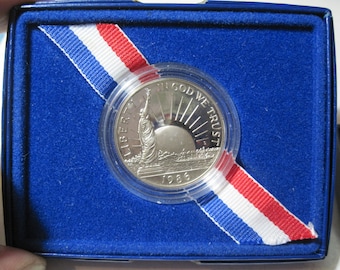 1986 S proof Statue of Liberty half dollar coin (#E213a)