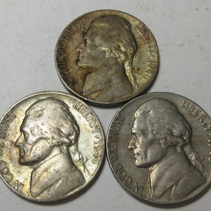 1946-PDS Jefferson Nickels (#E210RR)