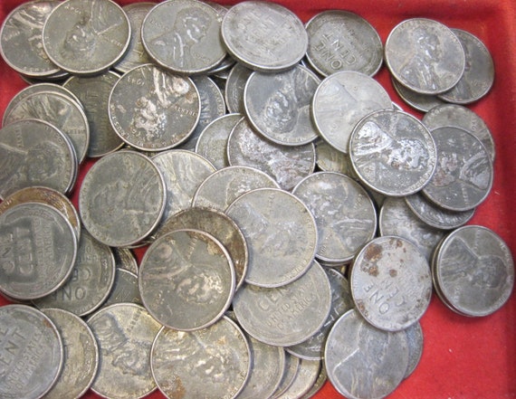 1943 P D /& S Mints Steel Lincoln Wheat Cent Penny Roll