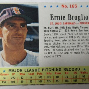 1963 Ernie Broglio #165 (#E72YY)