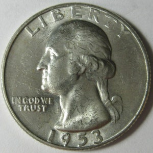 1953-D Silver Washington Quarter (#E1116L)