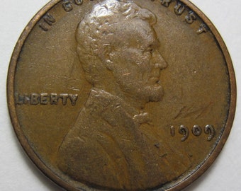 1909 VDB Lincoln One Cent Coin (#E125AF)