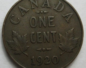 1970 Canada Bronze One Cent Coin - Canadian Penny - Etsy