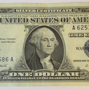 1957-A United States One Dollar Silver Certificate (#E55k)