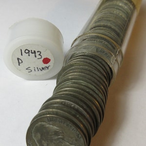 1943-P Silver Jefferson Nickel Roll (#E710T)