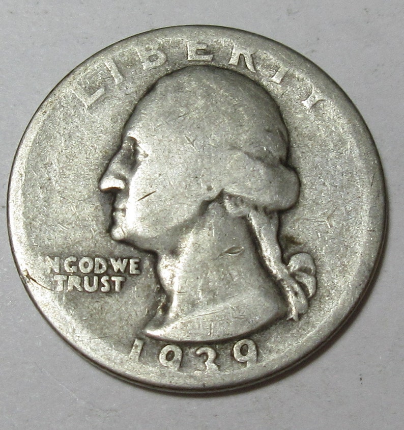 #E1112E 1939-D Washington Quarter