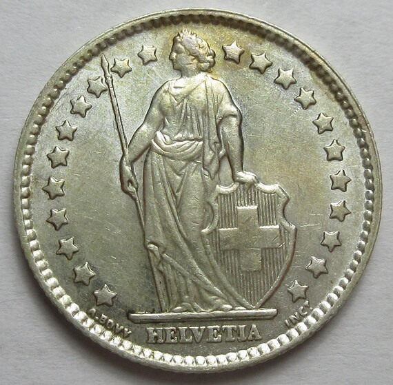 1963-B Switzerland One Franc 83.5% Silver (#e85f) - Etsy