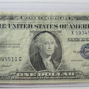 1935-E United States Blue Seal One Dollar Silver Certificate (#E119c)