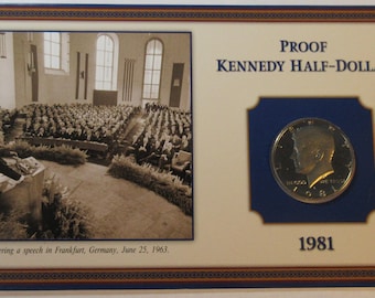 1981 Proof Kennedy Half Dollar Coin (#E93L)
