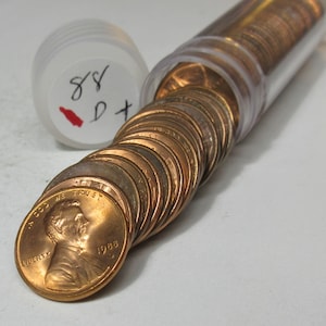 1988-D Lincoln Cents 50 Coins (#E811D)