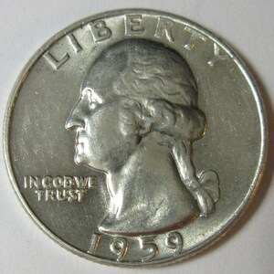 1959-D Silver Washington Quarter UNC (#E1117o)