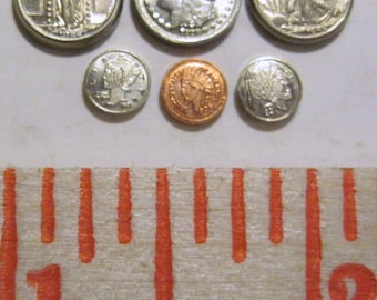 Great gift idea! Six piece obsolete mini coin set  (#stk)