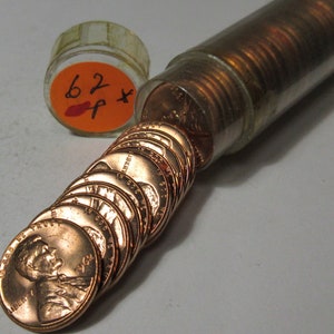 1962-P Lincoln Cents 50 Coins (#E811BB)