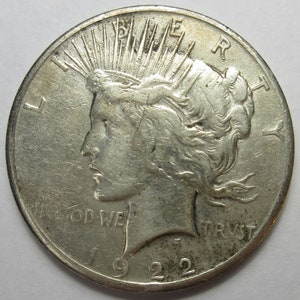 1922-S Silver Peace Dollar -XF- (#E89L)