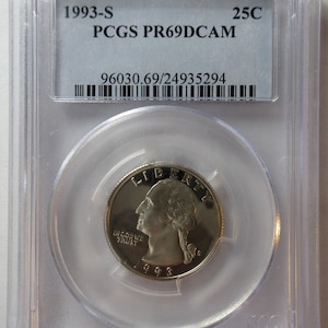 1993-S Washington Quarter PCGS -PF69DCAM- (#E920e)