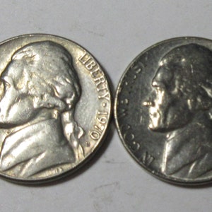 1970-DS Jefferson Nickels (#E88RR)