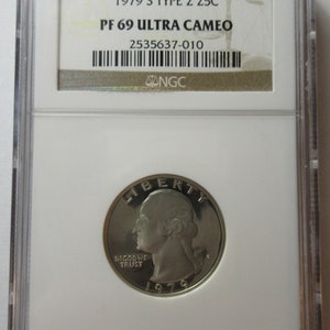 1979-S Type Two Washington Quarter NGC -PF 69 Ultra Cameo (#E920a)