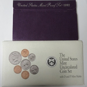 1992 Proof and Mint set (#E111ac)