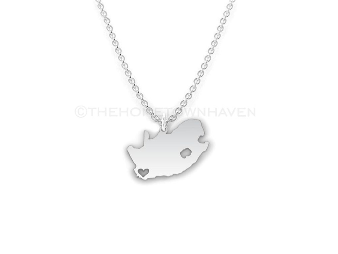 South Africa Necklace South Africa charm necklace South Etsy