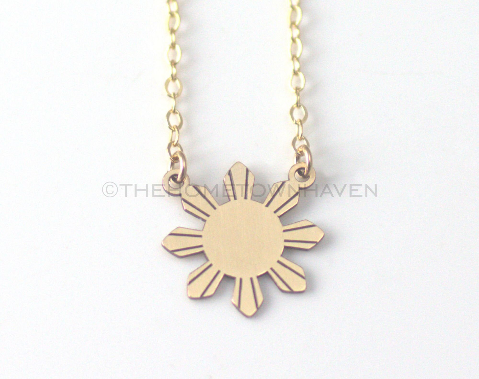 Philippines Sun Necklace Philippines star necklace Etsy