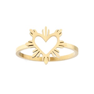 Philippines Heart Sun Ring - Philippines pride jewelry, Filipino jewelry for women, Filipino ring