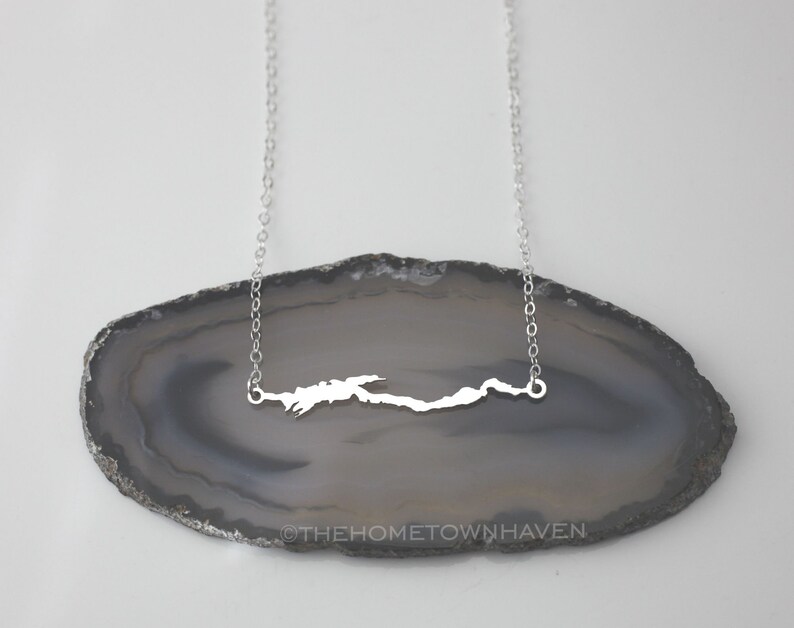 Lake jewelry New York necklace New York lake Etsy
