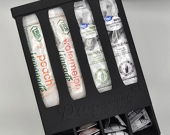 Drink Mix Organizer Dispenser | Drink Packet Holder | Powder Packet Storage Rack | 3D Printed Kitchen Organizer | Countertop Packet Holder