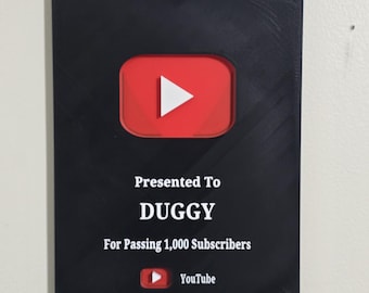 Creator Award | Custom YouTube Award | Personalized 3D Printed Award for Content Creators.