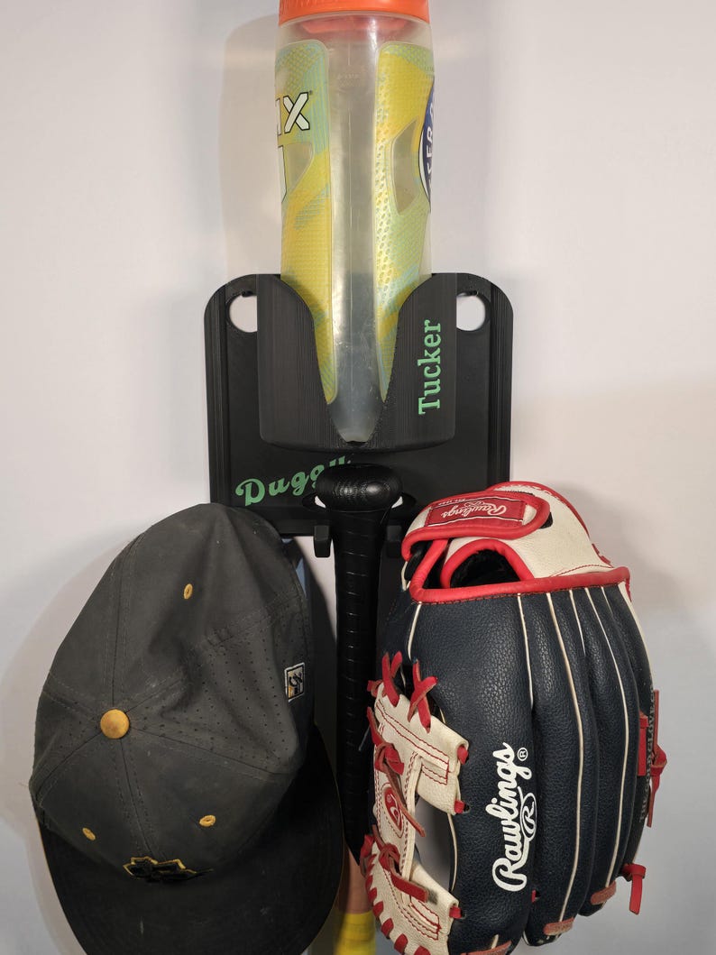 Duggy™ Personalized Dugout Organizer | Baseball Fence Gear Holder | Bat Helmet Glove Drink Holder | Softball Player Gift | Dugout Caddy image 4