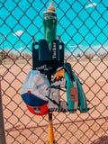 Duggy™ Dugout Organizer – Personalized Baseball & Softball Fence Gear Holder | Bat, Glove, Helmet + Drink Storage