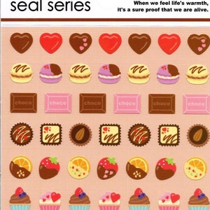 Stickers bonbons - Stickers chocolats - Stickers gâteaux - Stickers japonais