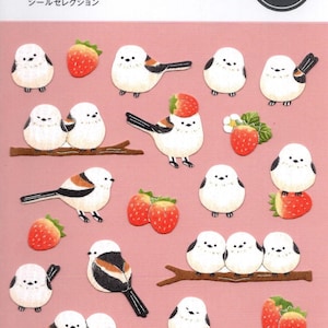 Stickers oiseaux - Stickers Washi - Stickers japonais