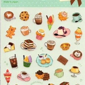Pegatinas de dulces - Pegatinas de cafetería