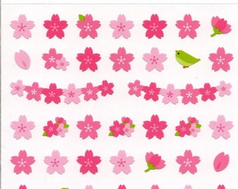 Sakura Stickers - Cherry Blossom Stickers - Flower Stickers