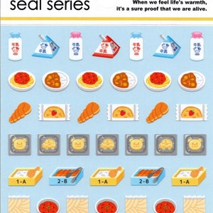 Pegatinas de comida japonesa - Pegatinas para el almuerzo escolar