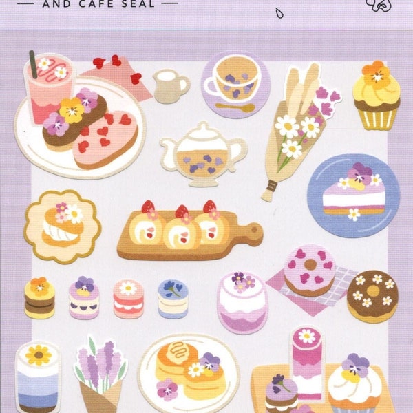 Cafe Stickers - Afternoon Tea - Foodie Stickers - Mind Wave Stickers - Reference #A7364-65