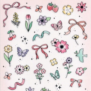 Pegatinas de flores - Pegatinas de cinta
