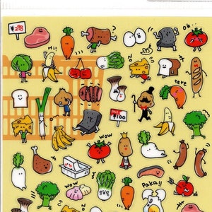 Pegatinas de verduras - Pegatinas de comida - Pegatinas de ondas mentales