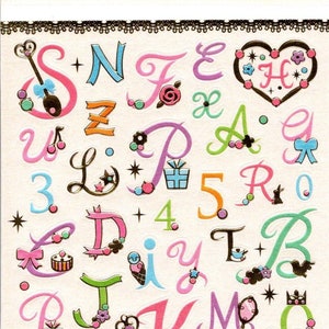 Stickers alphabet - Sticker vague d'esprit