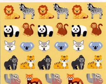 Zoo Animal Stickers - Japanese Stickers - Reference #C5384-85