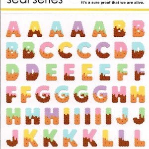 Pegatinas del alfabeto - Pegatinas del ABC - Pegatinas de letras