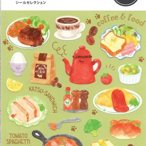 Pegatinas de comida - Pegatinas de cafetería - Pegatinas de gatos
