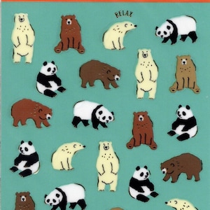 Eisbär-Aufkleber - Bären-Aufkleber - Panda-Aufkleber - Mind Wave-Aufkleber