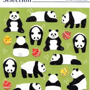 Stickers panda - Stickers papier - Stickers vague d'esprit