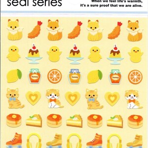 Stickers renard - Stickers ours - Stickers chat - Stickers assortis - Stickers japonais