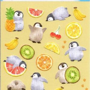 Pinguin-Aufkleber - Obst-Aufkleber - Papier-Aufkleber - Mind Wave-Aufkleber