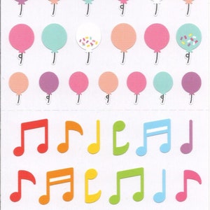 Pegatinas de globos - Pegatinas de música - Pegatinas de ondas mentales