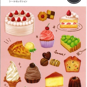 Süßigkeiten Aufkleber - Kuchen Aufkleber