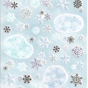 Schneeflocken Aufkleber - Weihnachtsaufkleber - Japanische Aufkleber